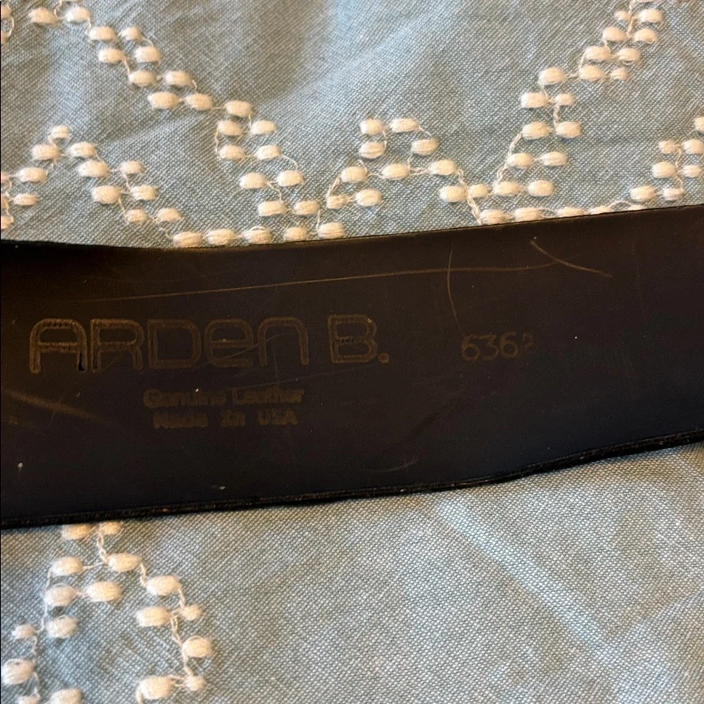 Arden B leather chunky belt